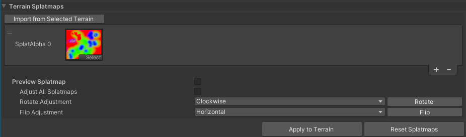 Import splatmaps for terrain
