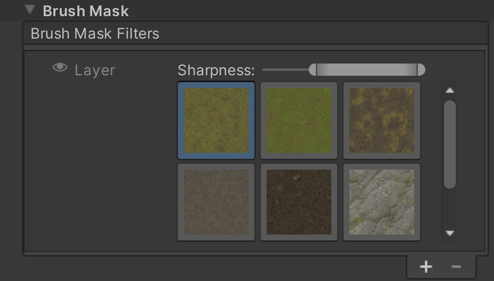 Layer textures in use as a brush mask filter.