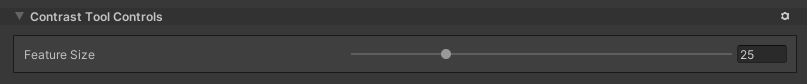 Contrast tool control parameters