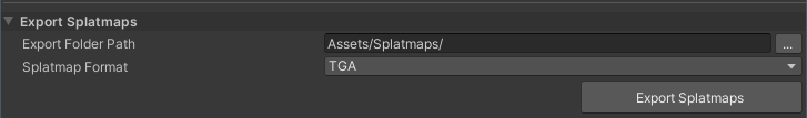 Export splatmaps tool